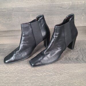 Aerosoles Women's Ankle Faux Black Leather Boot Size 11